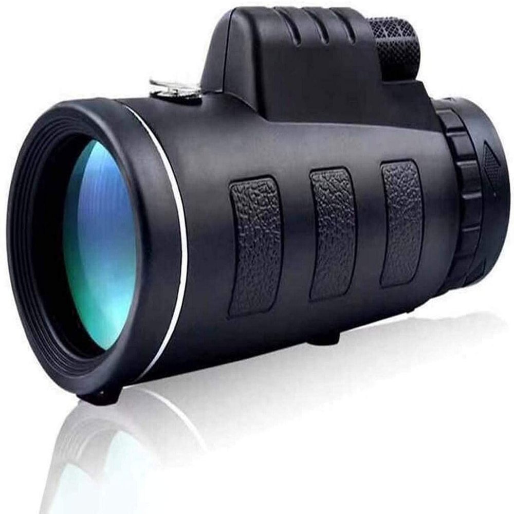 40X60 HD Monocular Telescope - High Power Night Vision with Coated Optical Glass Lens, Includes Phone Clip and Tripod, Perfect for Outdoor Adventures