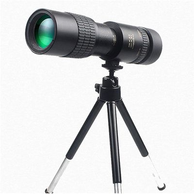 10-300x40mm 4K Zoom Monocular Telescope - Waterproof, Anti-Fog, Portable with Smartphone Holder & Tripod for Hiking, Camping, and Hunting
