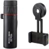 10x25 Portable Monocular Telescope - Compact Mini BAK4 Prism Lens with Smartphone Adapter for Bird Watching, Outdoor Travel, and Sightseeing view 1