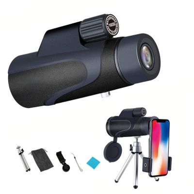 16x50 HD Monocular Telescope - Waterproof High Power with Smartphone Holder & Adjustable Tripod for Bird Watching, Hiking, Camping & Outdoor Travel