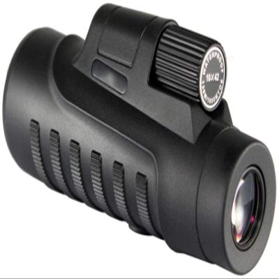 10x42 Monocular Telescope - Compact BAK4 Prism Lens, Portable Teles Monocular with Smartphone Adapter & Tripod for Outdoor Travel & Bird Watching