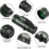 12X50 Monocular Telescope - Compact and Lightweight for Bird Watching and Hiking, 12x Magnification, Sleek Black Design view 4