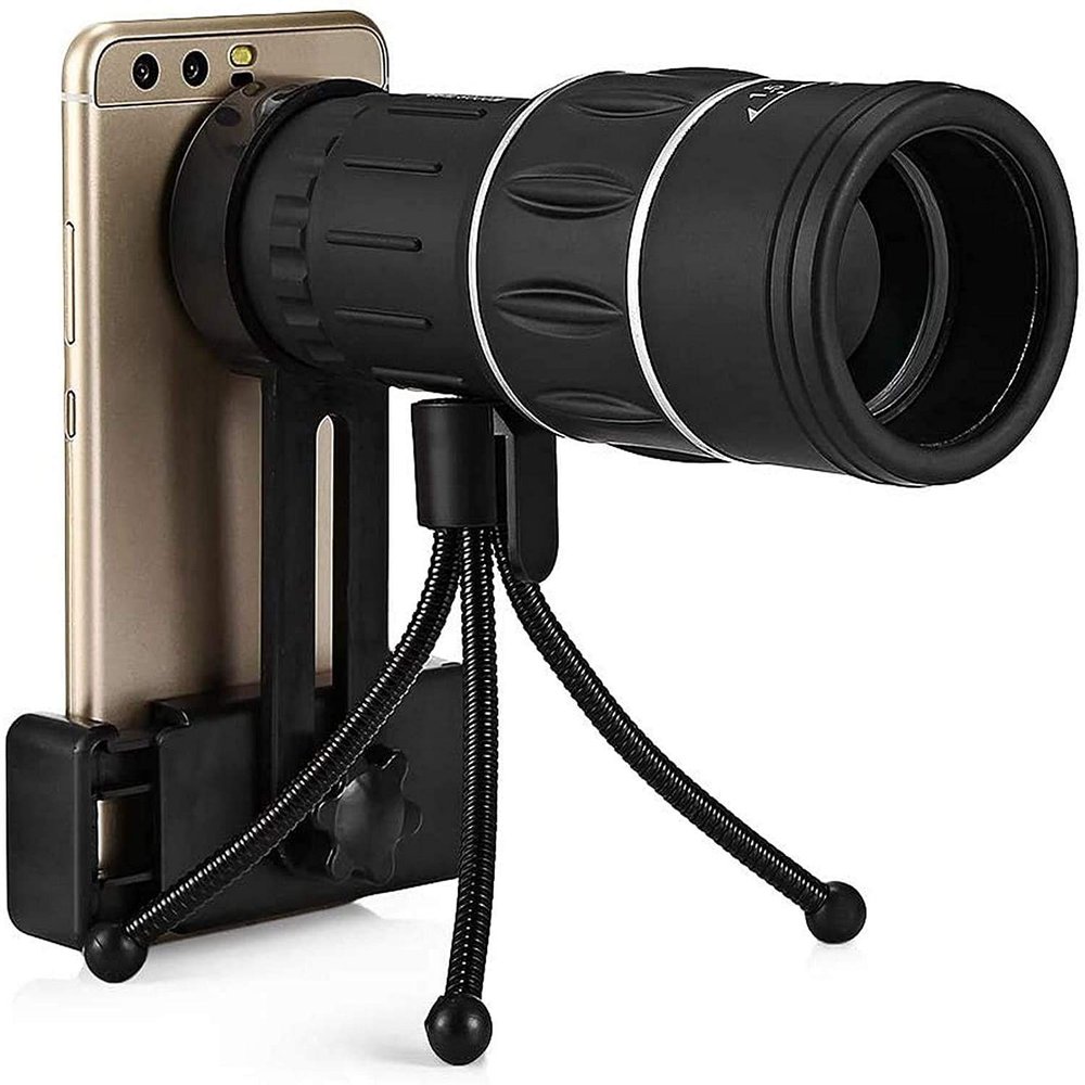 16x52 Monocular Telescope with Double Focus Zoom, Waterproof Design & Mobile Phone Holder - Perfect for Bird Watching, Outdoor Adventures, and Hunting