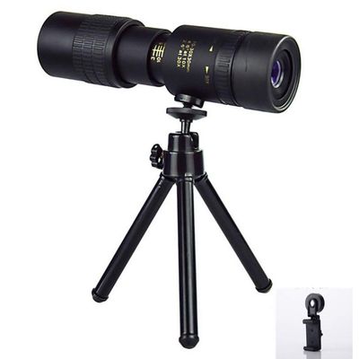 10-300x40 High Definition Telescope Set with Black Tripod and Photo Clip - Zoom Monocular for Bird Watching, Outdoor Travel, and Sightseeing