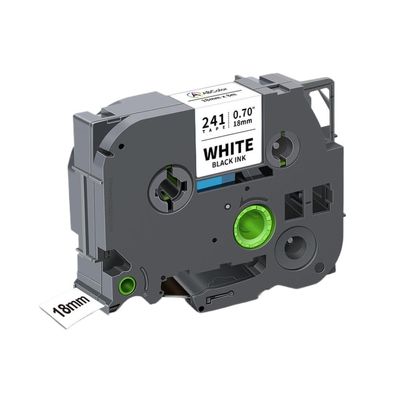 1PK TZe241 Tape 18mm Label Tape Replacement for Tze-241 141 441 541 641 Compatible with PT-E550W(Black on White)