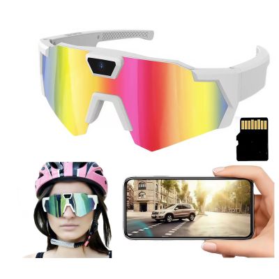 4K Ultra HD Smart Sports Glasses with Camera | 2026 Upgrade Wearable POV Action Camera for Baseball, Cycling, Outdoor Recording & Adventure(Multicolor,128G)