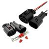 1 Set 2 Pin Car Front Wheel ABS Connector 3.5mm Male Female Plug Harness for 357973202 357973332(H) view 3