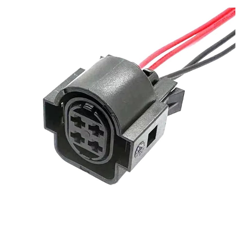 1 Set 4 Pin 1H0973734 Automobile Headlight Wire Harness Socket for Car Male Female Docking Cable Connector(H)