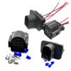 1 Set 4 Pin 1H0973734 Automobile Headlight Wire Harness Socket for Car Male Female Docking Cable Connector(H) view 4