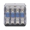 Pengcadent 60A Power Distribution Block, Car Audio Power Fuse Holder, 1 in 4 Out Fuse Block with Transparent Cover, Insulated Power Distributor for Car RV Solar System view 3
