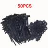 50Pcs Nylon Cable Tie Buckle Heavy Duty Self-Locking Nylon Zip Ties Holder Multipurpose Plastic Cable Ties Tool view 2