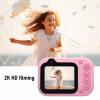 Acouto Underwater Camera, 2K 26MP Dual Lens Rain Proof Diving Camera with IPS HD Screen and 10X Zoom, for Snorkeling and Underwater Photography (Pink) view 3