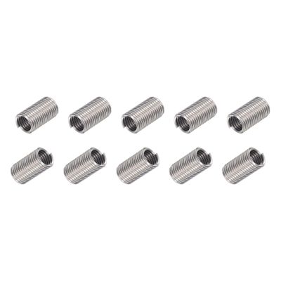 10 Pcs 3/8"-16 UNC Stainless Steel Wire Thread Inserts, Threaded Sleeves