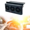 Car Window Fan Solar Power USB Driver Auto Window Fan for Cars Automotive Accessories Ventilation Cooling- Black view 2