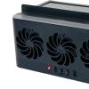 Car Window Fan Solar Power USB Driver Auto Window Fan for Cars Automotive Accessories Ventilation Cooling- Black view 3