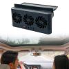 Car Window Fan Solar Power USB Driver Auto Window Fan for Cars Automotive Accessories Ventilation Cooling- Black view 4