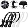 100pcs 4 * 150mm Screw Hole Nylon Cable Ties Self-locking Cord Straps Fastening Loop Plastic Wire view 4