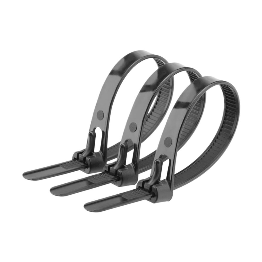 100 Pieces Reusable Nylon Cable Ties Self-Locking Plastic Strap Fasteners Removable Retractable 4.6/7.6 * 150/200/300MM(5x300mm)