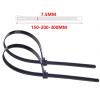 100 Pieces Reusable Nylon Cable Ties Self-Locking Plastic Strap Fasteners Removable Retractable 4.6/7.6 * 150/200/300MM(5x300mm) view 2