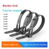 100 Pieces Reusable Nylon Cable Ties Self-Locking Plastic Strap Fasteners Removable Retractable 4.6/7.6 * 150/200/300MM(5x300mm) view 3