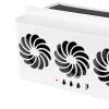 Car Window Fan Solar Power USB Driver Auto Window Fan for Cars Automotive Accessories Ventilation Cooling- White view 4