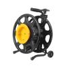 Empty Cable Reel, Fiber Optic Cable Tray Sturdy Portable, Electrical Cord Roller Optical Fiber Empty Disk for Garden Travel, 15.35 x 10.04 x 9.45 inch view 2