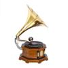 Vinyl Player Gramophone Player Vintage Look Replica Retro Player Phonograph Handcrafted view 3