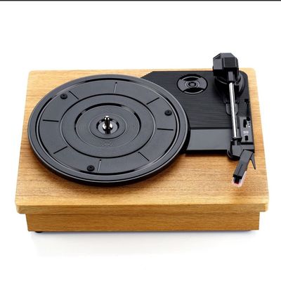Mini Record Player Vintage Phonograph Retro Living Room Vinyl Turntable Vinyl Record Player No Speaker No