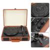 Music Gramophone Player with Pu Leather Wooden Box Phonograph 33/45/78 Three Gear Speed Ruby Needle view 2