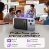 AI Voice Recorder, Note Voice Recorder Free Transcribe & Summarize with App Control, Support 152 Languages, 64GB Memory, Audio Recorder for Lectures, Meetings, Calls, Black view 3