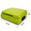 33/45/78 RPM Vinyl Lp Record Player Turntable Built-in Speaker Headphone Jack& Line-Out Ac110~130&220~240v(110V-130V) view 2
