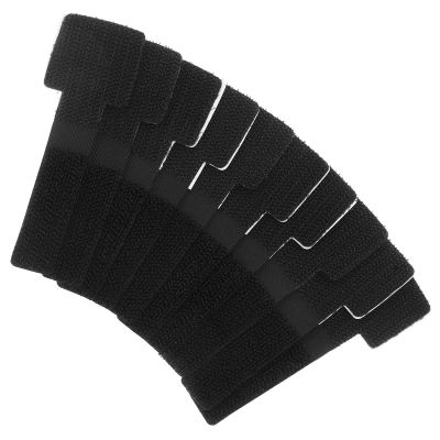 PartyKindom 10Pcs Hook and Loop Cable Ties Small Electrical Wire Fasteners Strap Cord Organizer for Charger Cord Management and Office Use