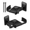 Bassadoro 2Pcs Speaker Wall Mounts Adjustable Angle Heavy Duty Bracket for 5-11 inch Speakers, 55lbs Capacity, Universal Audio Support Stand for Home Theater Studio Gaming view 4