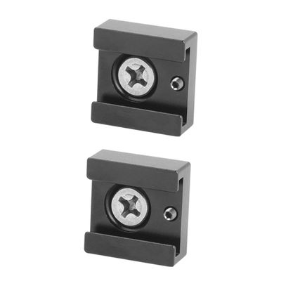 UTHCLO 2Pcs Cold Shoe Mount Adapter with Quick Release for Photography Lights and Flash Stands, Universal Shoe Flash Bracket Compatible with Light Stands, Black