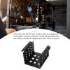 Didiseaon 5 Inch Hard Drive Bracket 2.5 Inch Drive Mounting Tray for PC Case Black Hollow Hard Disk Storage Rack Compatible with SSD Internal Computer Accessories view 3