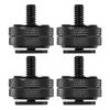 Didiseaon 4Pcs 1/4 Inch Double-Layer Camera Tripod Screw Adapter for DSLR, Hot Shoe Mount Adapter for Flash Holder and Light Stand, Compatible with Camera Rig Accessories for Photography view 1