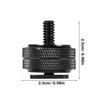 Didiseaon 4Pcs 1/4 Inch Double-Layer Camera Tripod Screw Adapter for DSLR, Hot Shoe Mount Adapter for Flash Holder and Light Stand, Compatible with Camera Rig Accessories for Photography view 2