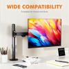 Adjustable Monitor Arm with Rotation Height Lift Compatible 10-32 Inch Screens Space Saving Ergonomic Design Turn Lean Turn view 3