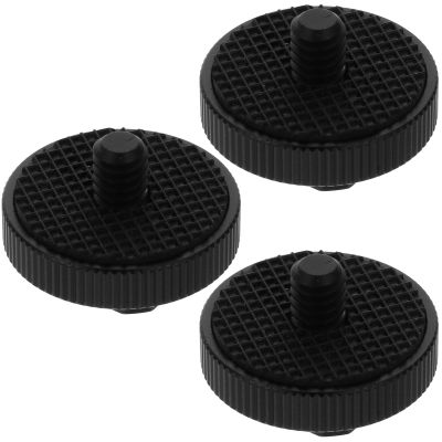 QUMIIRITY 3 Pcs 1/4 Inch Tripod Screw Cold Shoe Flash Adapter Set for DSLR Camera Hot Shoe Mount Accessory Compatible with LED Light and Monitor for Photography Studio