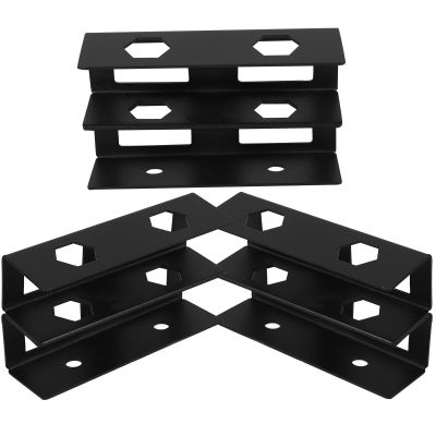 SHERCHPRY Under Desk Double Layer Laptop Mount with Screws Metal Laptop Holder and Organizer Stand for Keyboard Cables Network Switch  Universal Black for Office Workspace