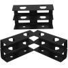 SHERCHPRY Under Desk Double Layer Laptop Mount with Screws Metal Laptop Holder and Organizer Stand for Keyboard Cables Network Switch  Universal Black for Office Workspace view 1