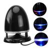 SHINEOFI Portable Mini Speaker with 3.5Mm Audio Input, USB-Powered Multimedia Loudspeaker with RGB Light and Deep Bass, Compact External Speaker for Laptop Phone Tablet Black Blue view 1