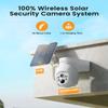 Camcamp Wireless Security Camera System, Solar Powered PTZ 6 Cam-kit Camera Security System, 500GB HDD, 4MP NVR,Easy Installation, Color Night Vision, 2 Way Audio, 2.4G & 5G WiFi for Home Outdoor view 2