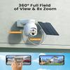 Camcamp Wireless Security Camera System, Solar Powered PTZ 6 Cam-kit Camera Security System, 500GB HDD, 4MP NVR,Easy Installation, Color Night Vision, 2 Way Audio, 2.4G & 5G WiFi for Home Outdoor view 4