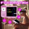 MoLingvora Writing Tablet with Bilingual Flash Cards for Kids, Korean, Pink view 2
