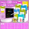 MoLingvora Writing Tablet with Bilingual Flash Cards for Kids, Korean, Pink view 4