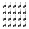 200-Pack Cable Clips with Steel Nails, 12mm Plastic Wire Clamps for Ethernet Cable Management, Home Office Wire Organization Clips, Black(5mm) view 1