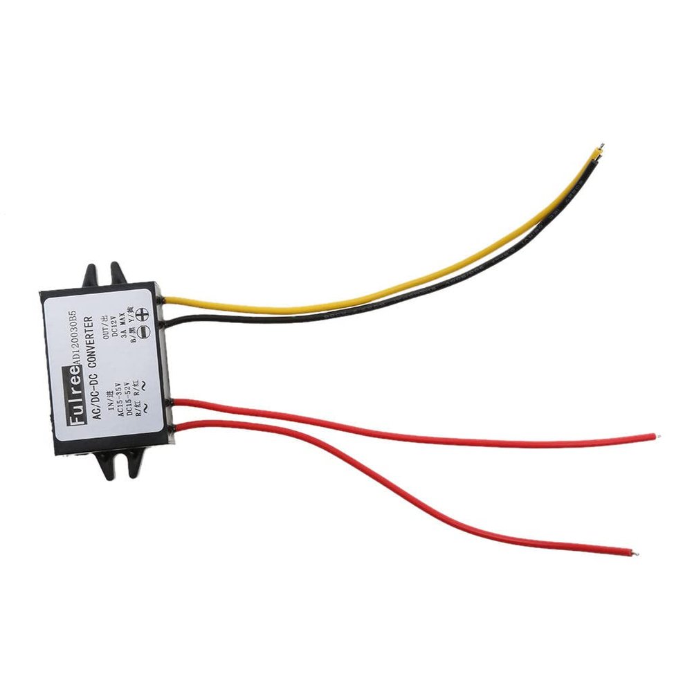 DC-DC Buck Converter Module 15-52V to 12V 3A Power Supply Step-Down Voltage Regulator with 1m Cable for Camera System
