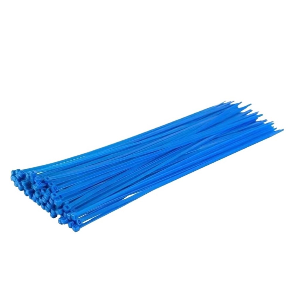 100pcs/bag,Cable Tie Self-Locking Plastic Nylon,Blue Organiser Fasten,Wire Zip Ties 2.8 * 200MM