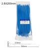 100pcs/bag,Cable Tie Self-Locking Plastic Nylon,Blue Organiser Fasten,Wire Zip Ties 2.8 * 200MM view 2